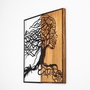 Wallity Tree Woman - 290 Escultura de pared Negro y Nogal